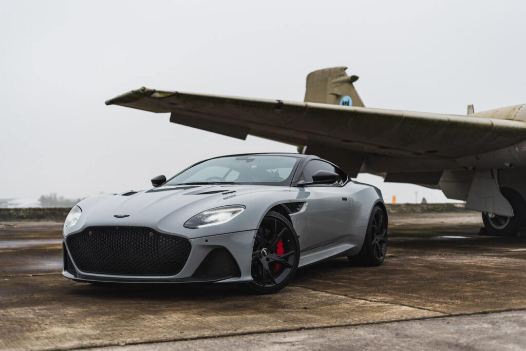 luxury car at the airport